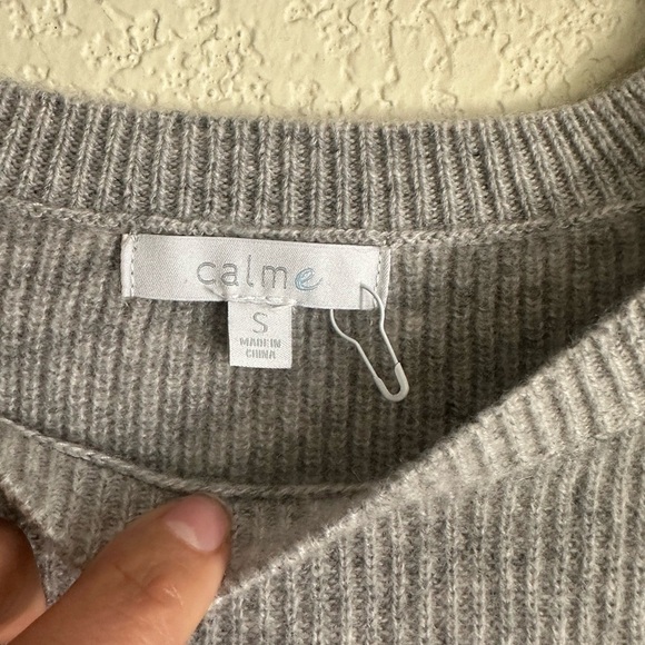 New Johnny Was Calme Cashmere Ribbed
Sweater Grey S - Picture 4 of 5